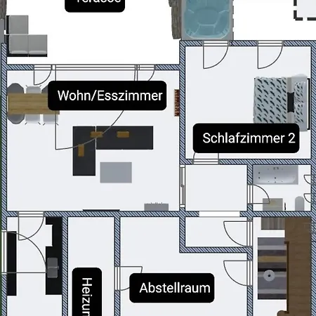 Wunderschoene Villa Mit Pool, Whirlpool Und Fasssauna 別荘 *